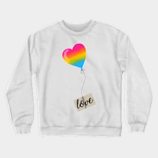 Pan balloon love Crewneck Sweatshirt